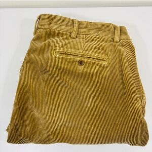 Vintage Polo Ralph Lauren Preston Pants Men's 36x32 Corduroy Tan Straight Fit
